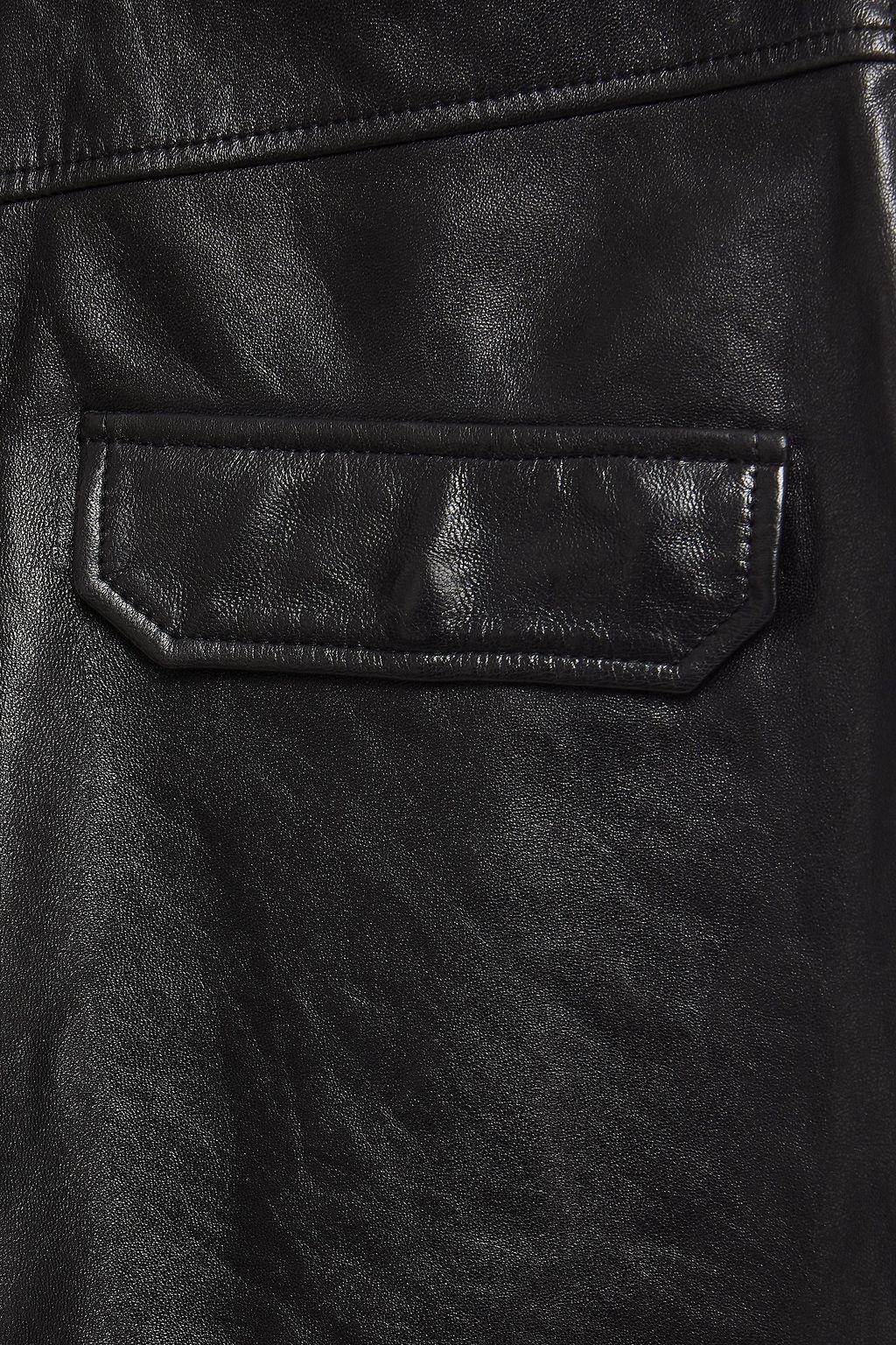 GANNI Leather shorts