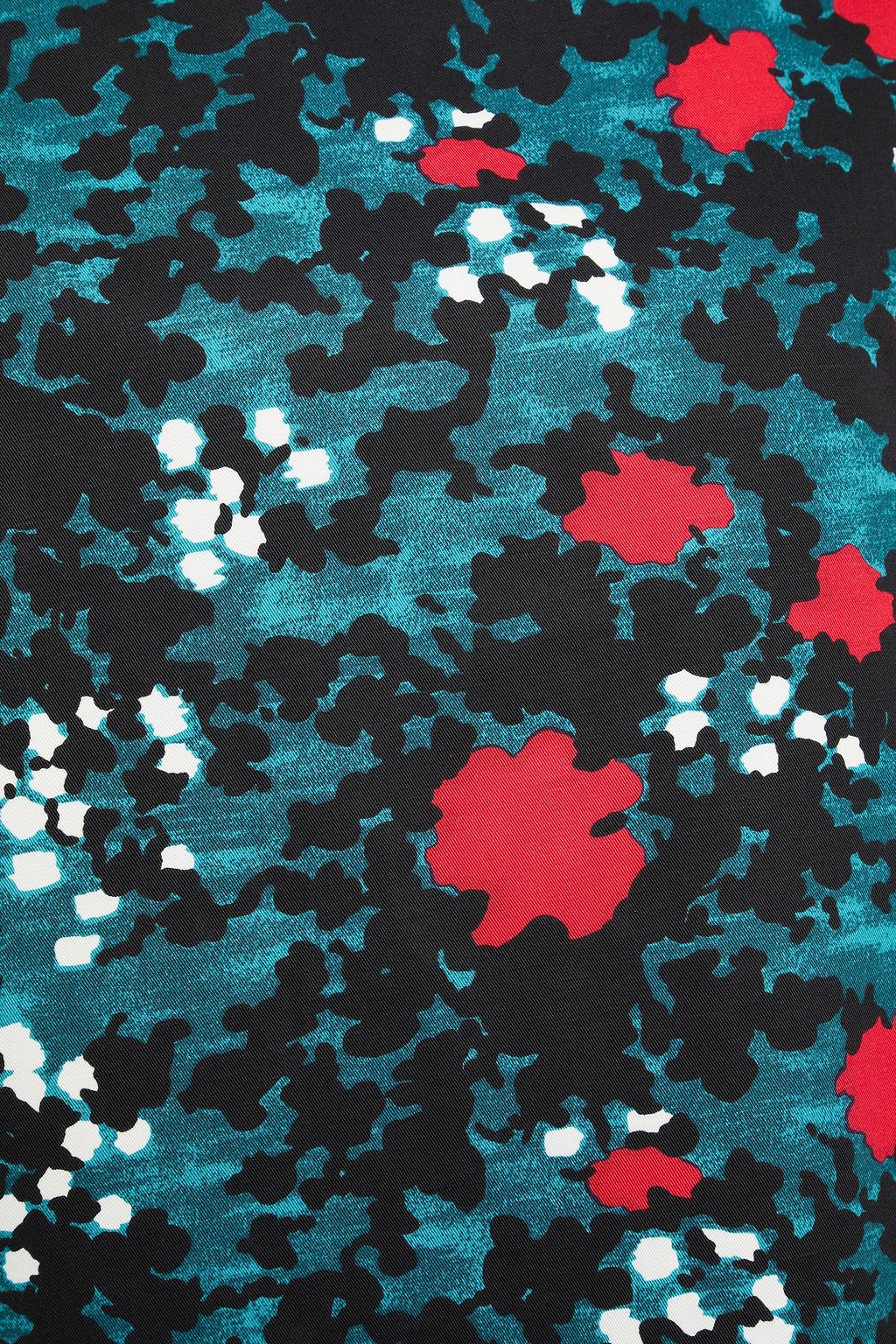 MARNI Printed cotton and linen-blend top