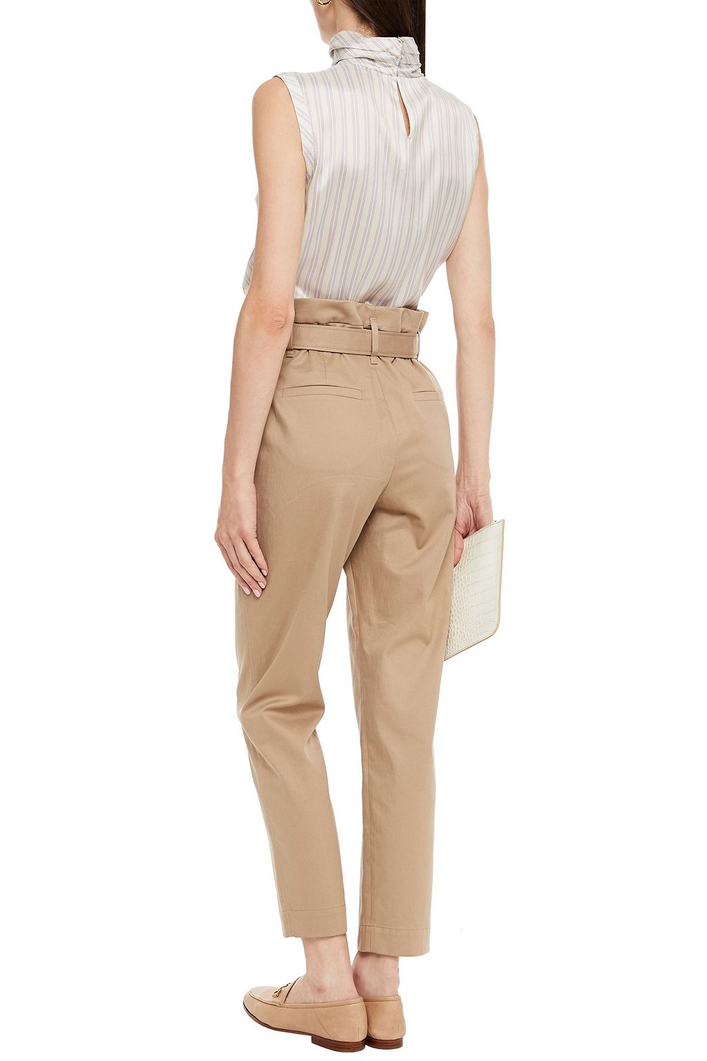 BRUNELLO CUCINELLI Striped silk top