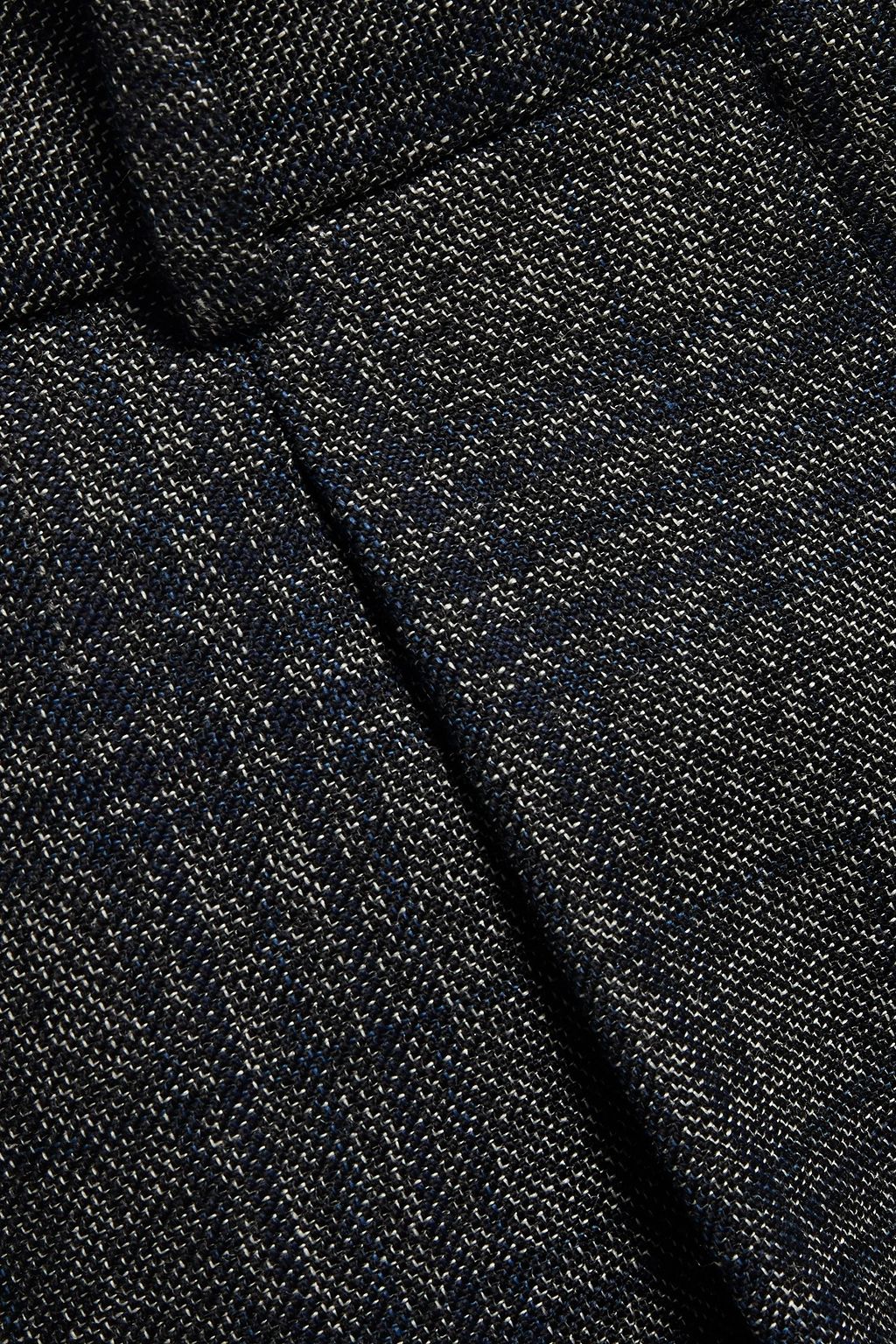 SANDRO Pleated checked woven shorts