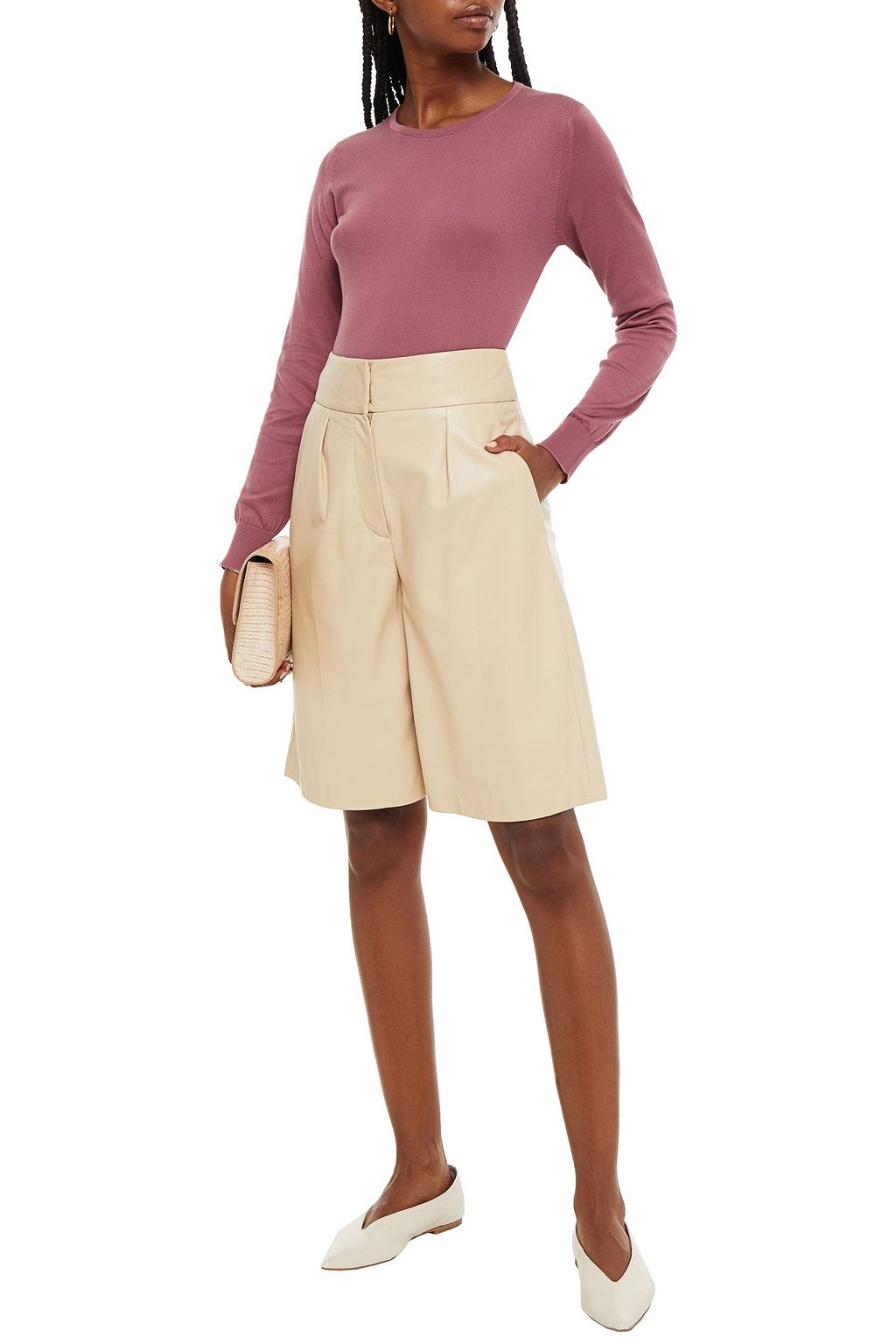 JOHN SMEDLEY Mélange cotton sweater