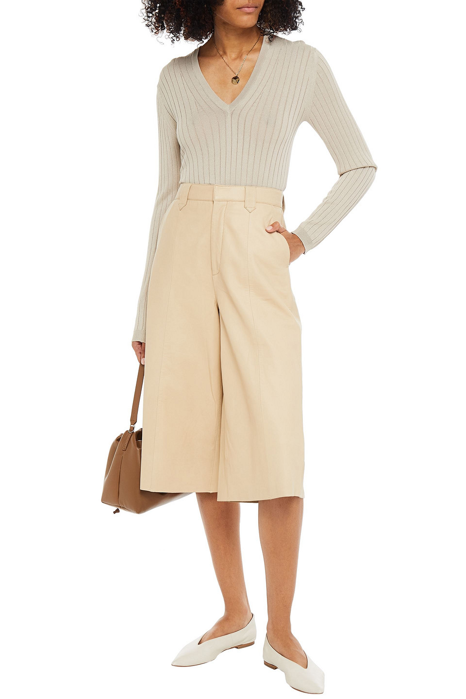 John Smedley Ribbed-knit Jumper In Neutrals