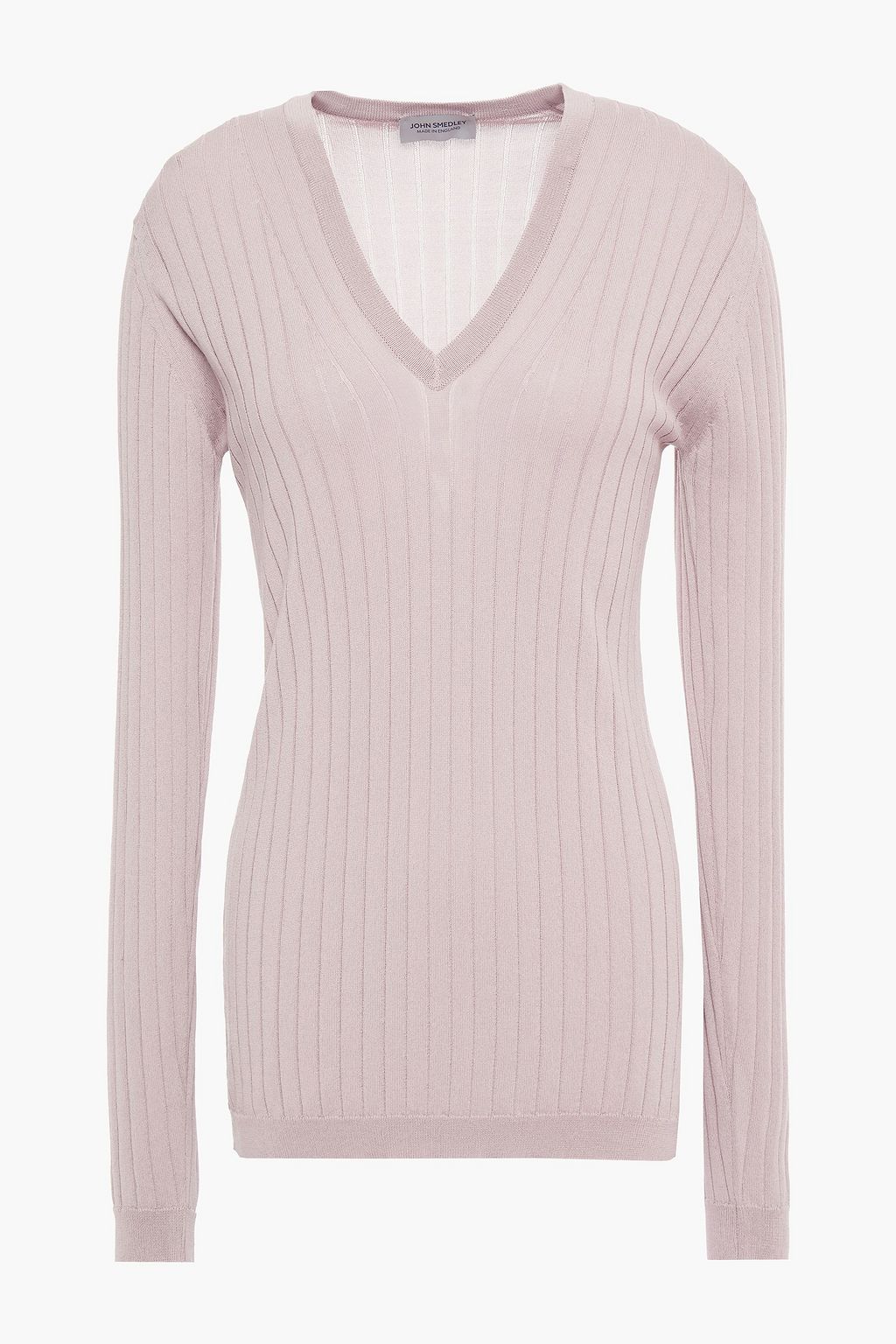 John Smedley - ribbed-knit Sweater Pink - L