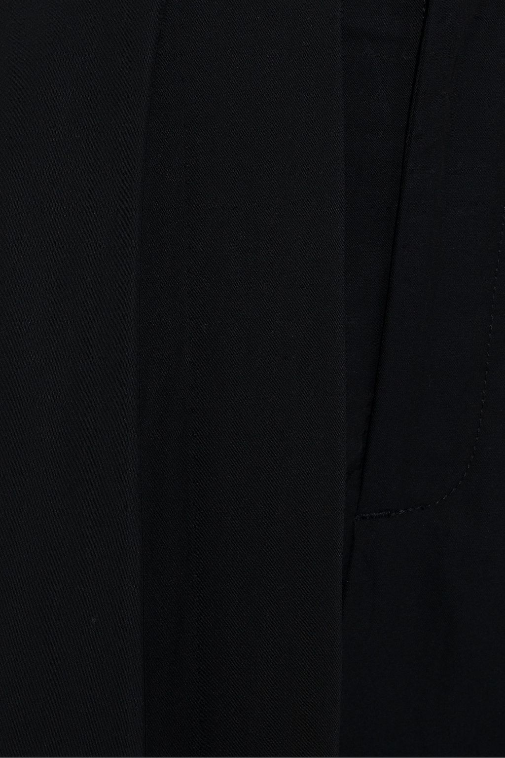 DEVEAUX Draped twill straight-leg pants
