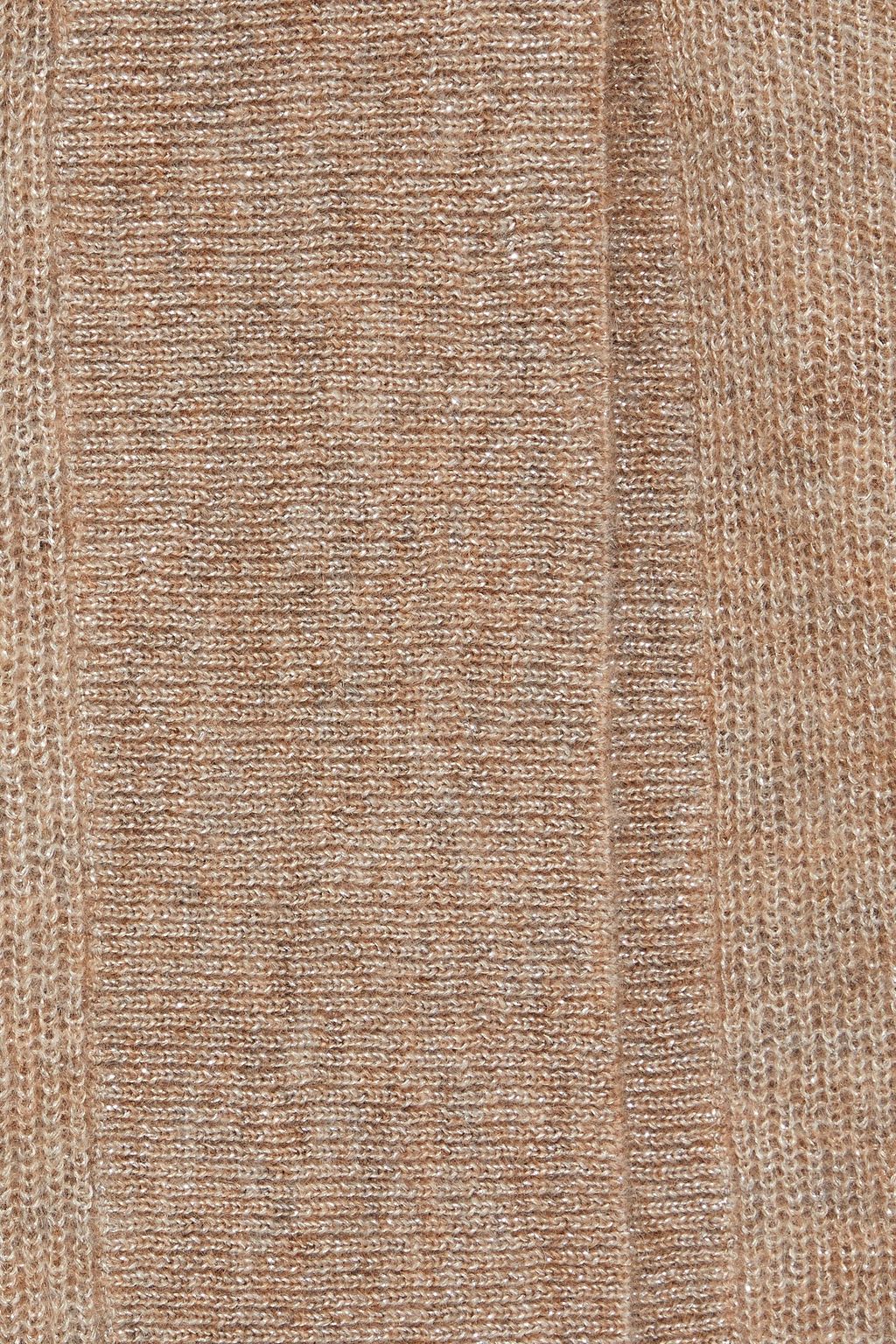 BRUNELLO CUCINELLI Metallic ribbed-knit cardigan