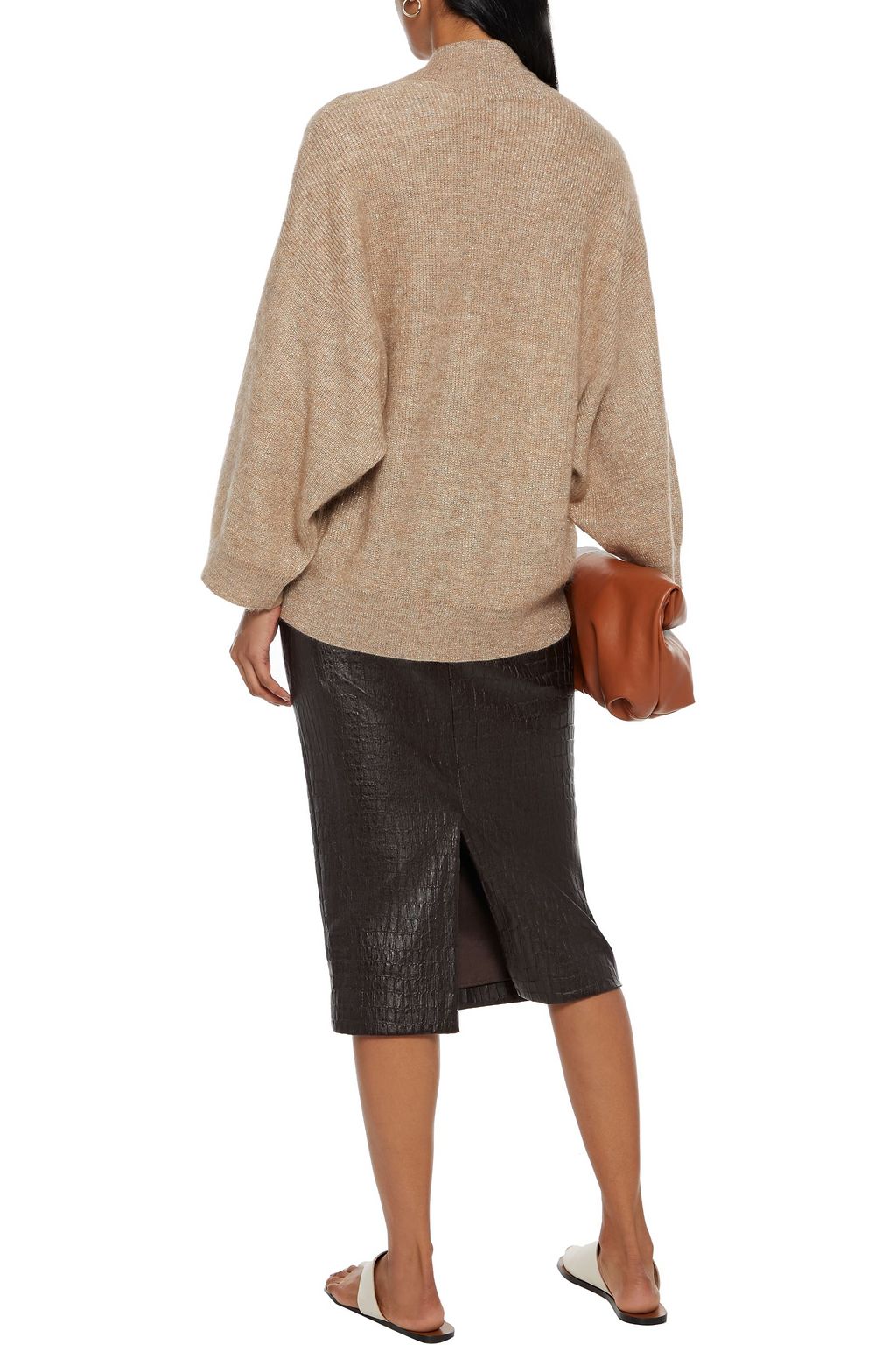 BRUNELLO CUCINELLI Metallic ribbed-knit cardigan