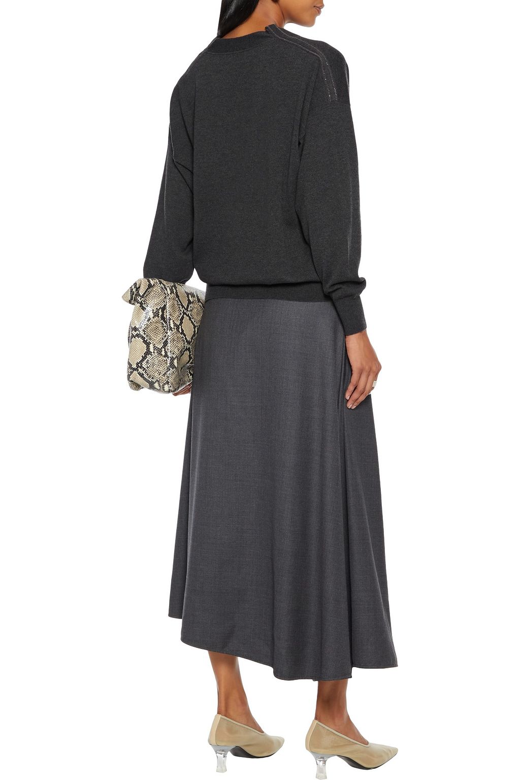 BRUNELLO CUCINELLI Bead-embellished cashmere cardigan