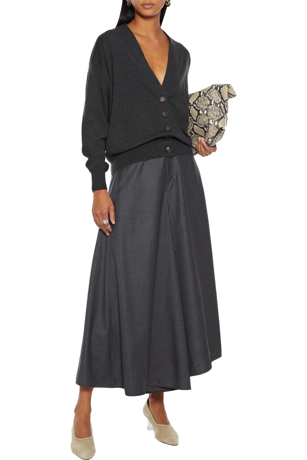 BRUNELLO CUCINELLI Bead-embellished cashmere cardigan