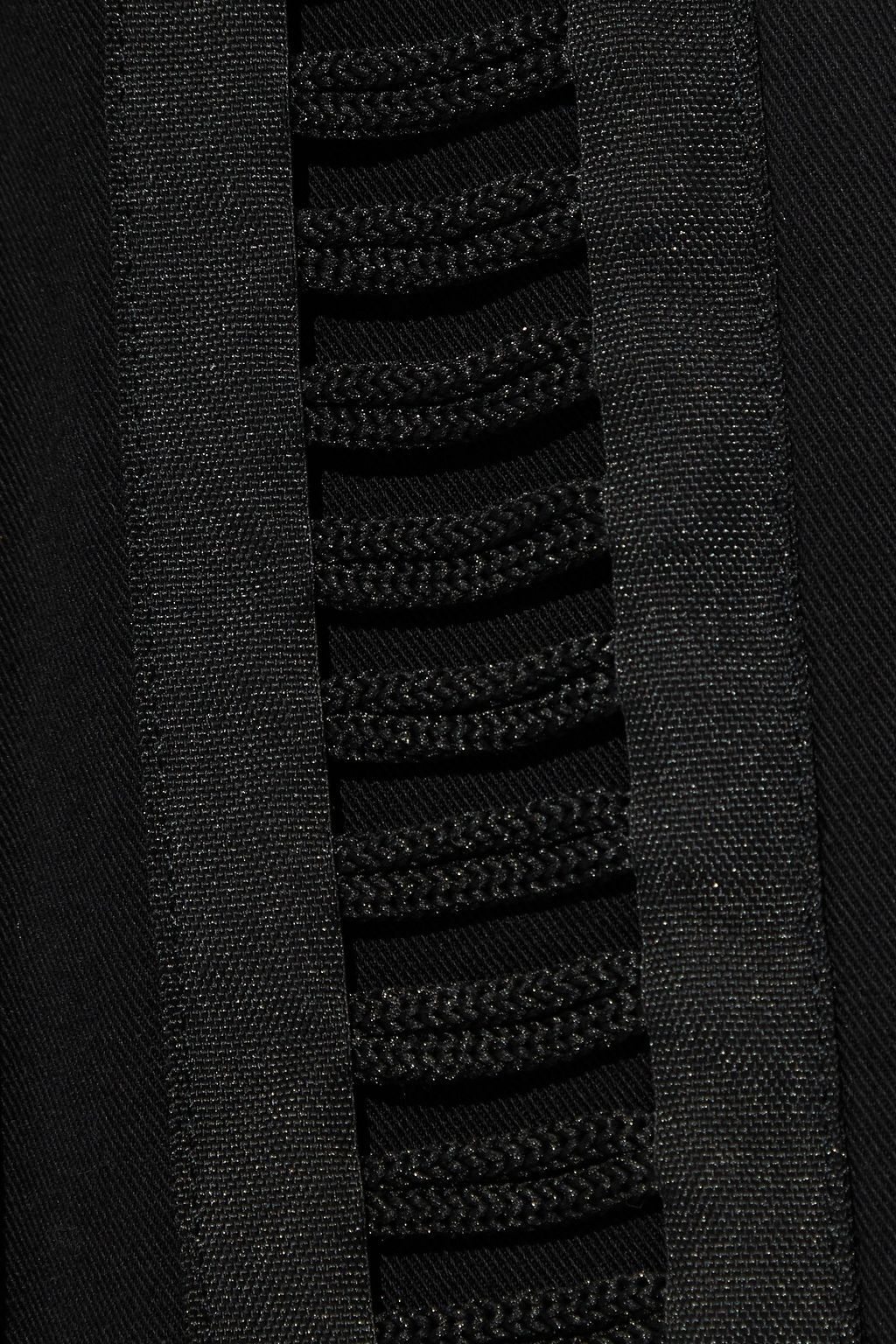 HELMUT LANG Aviator lace-up cotton-blend twill skinny pants