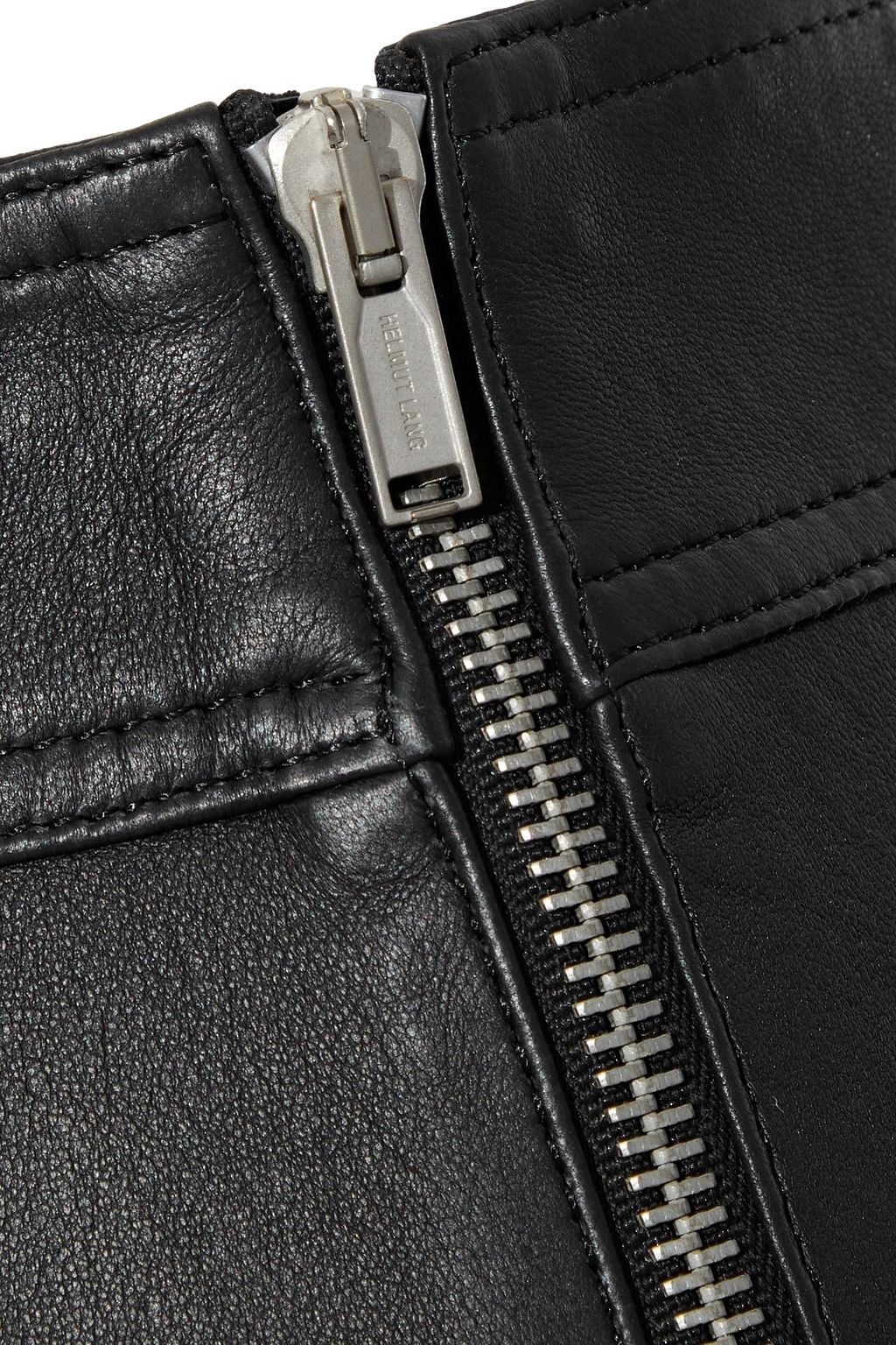 HELMUT LANG Leather mini skirt
