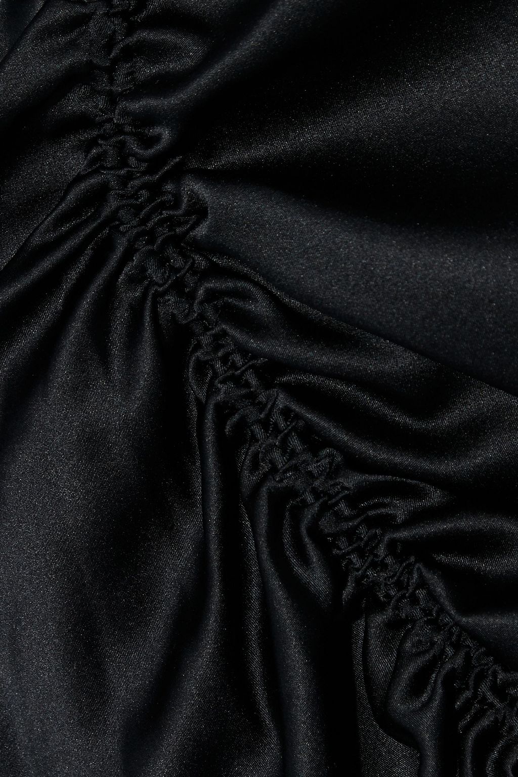 HELMUT LANG Ruched stretch-silk satin top