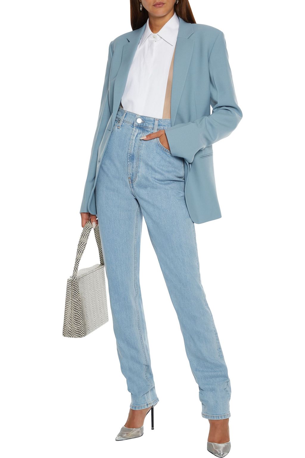 HELMUT LANG Femme Hi Spikes high-rise slim-leg jeans