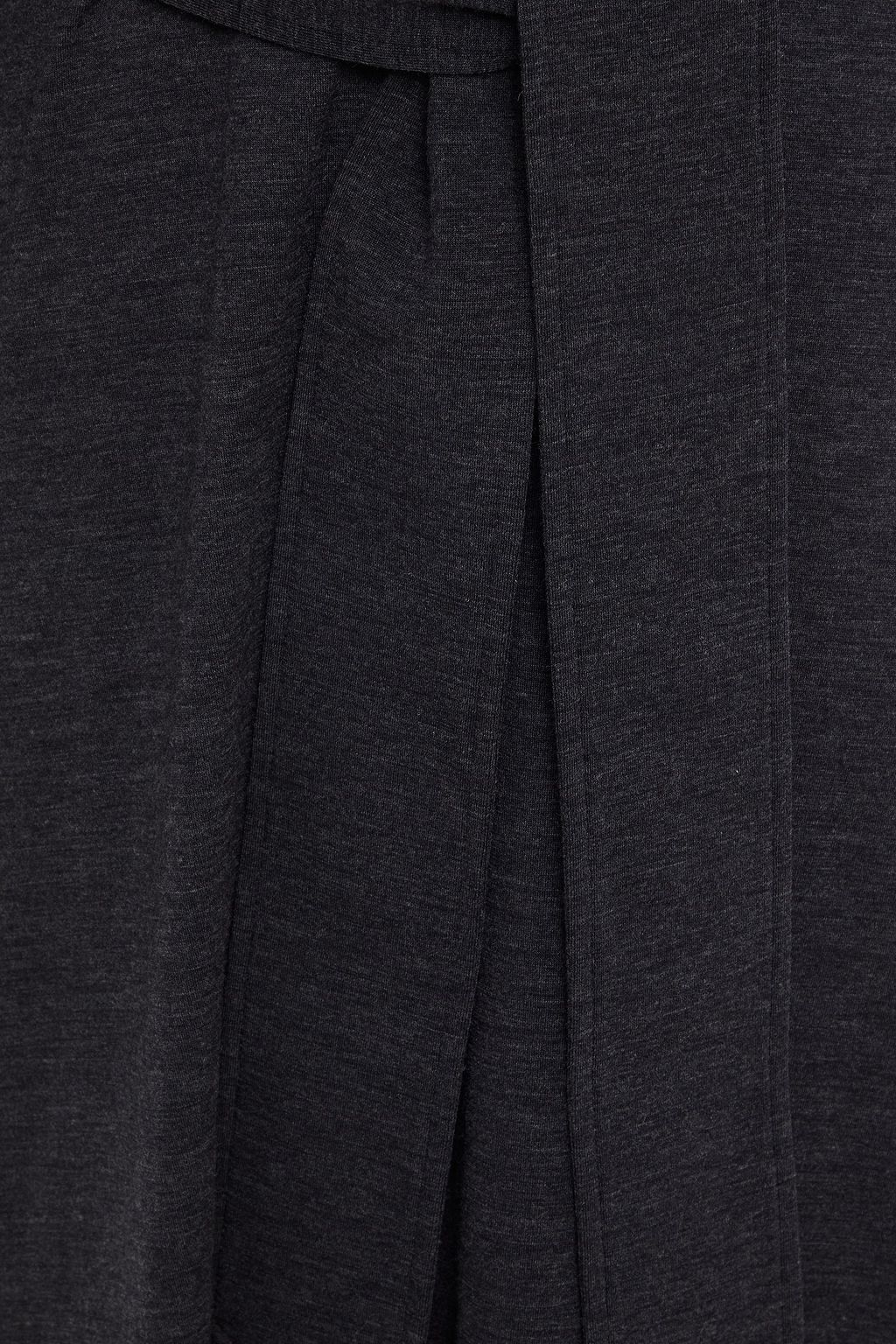 BRUNELLO CUCINELLI Embellished mélange wool-blend jersey midi dress