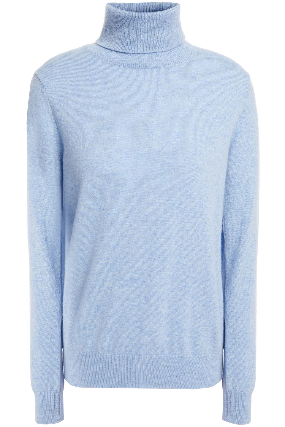 Mélange cashmere turtleneck sweater