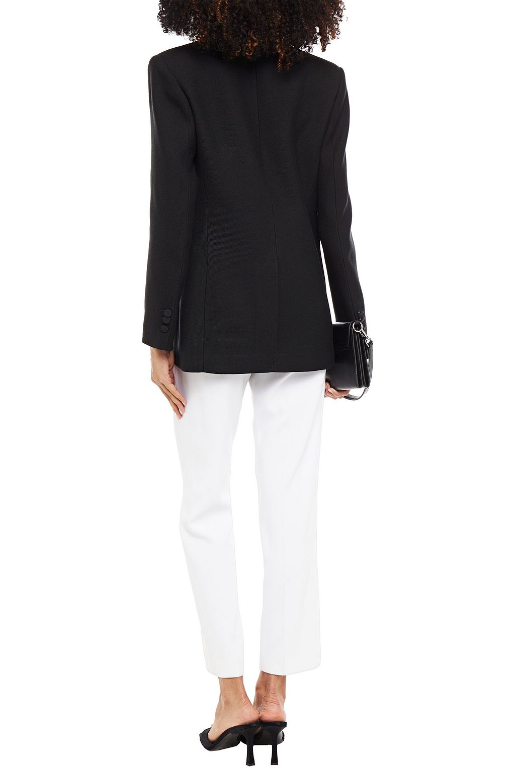 SANDRO Marel two-tone twill blazer