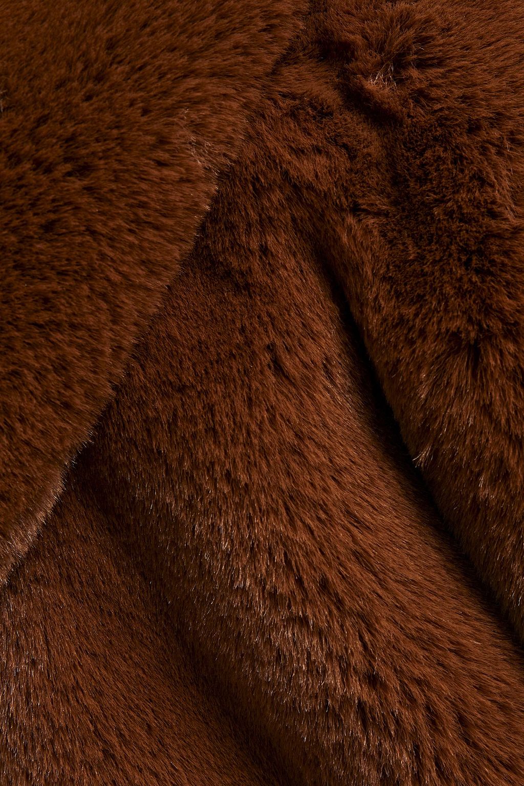 SANDRO Faux fur hooded jacket