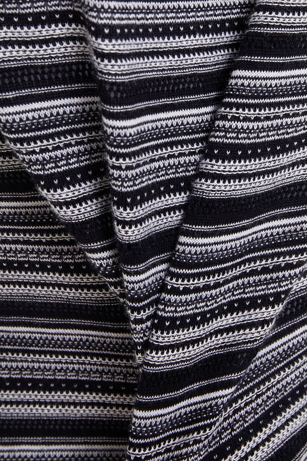 JOHN SMEDLEY Pointelle-trimmed cotton top