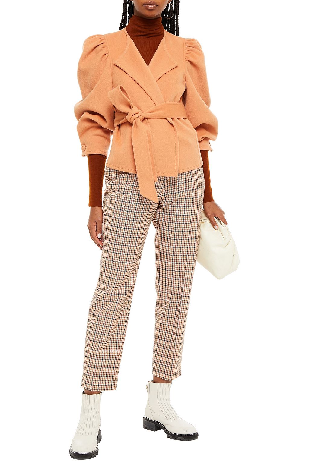 ULLA JOHNSON Maxine belted wool-felt jacket