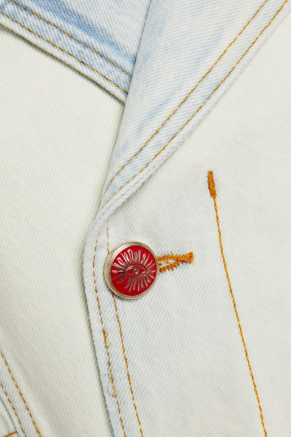 SANDRO Abel bleached denim jacket