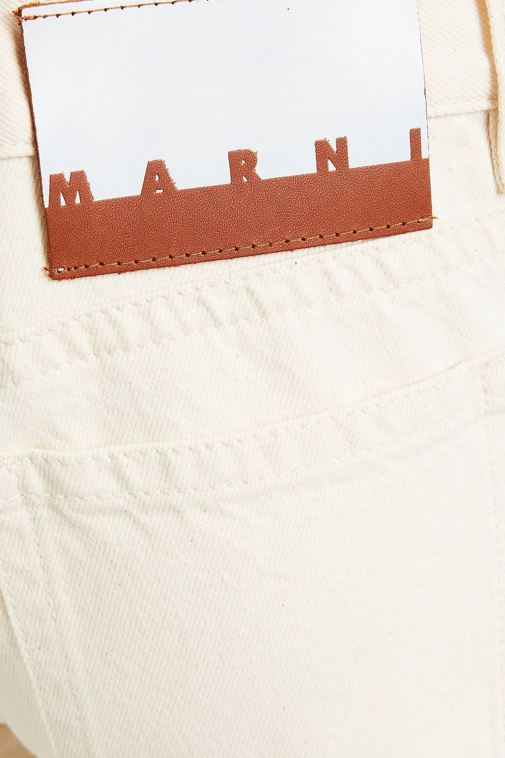 MARNI Painted mid-rise flared jeans
