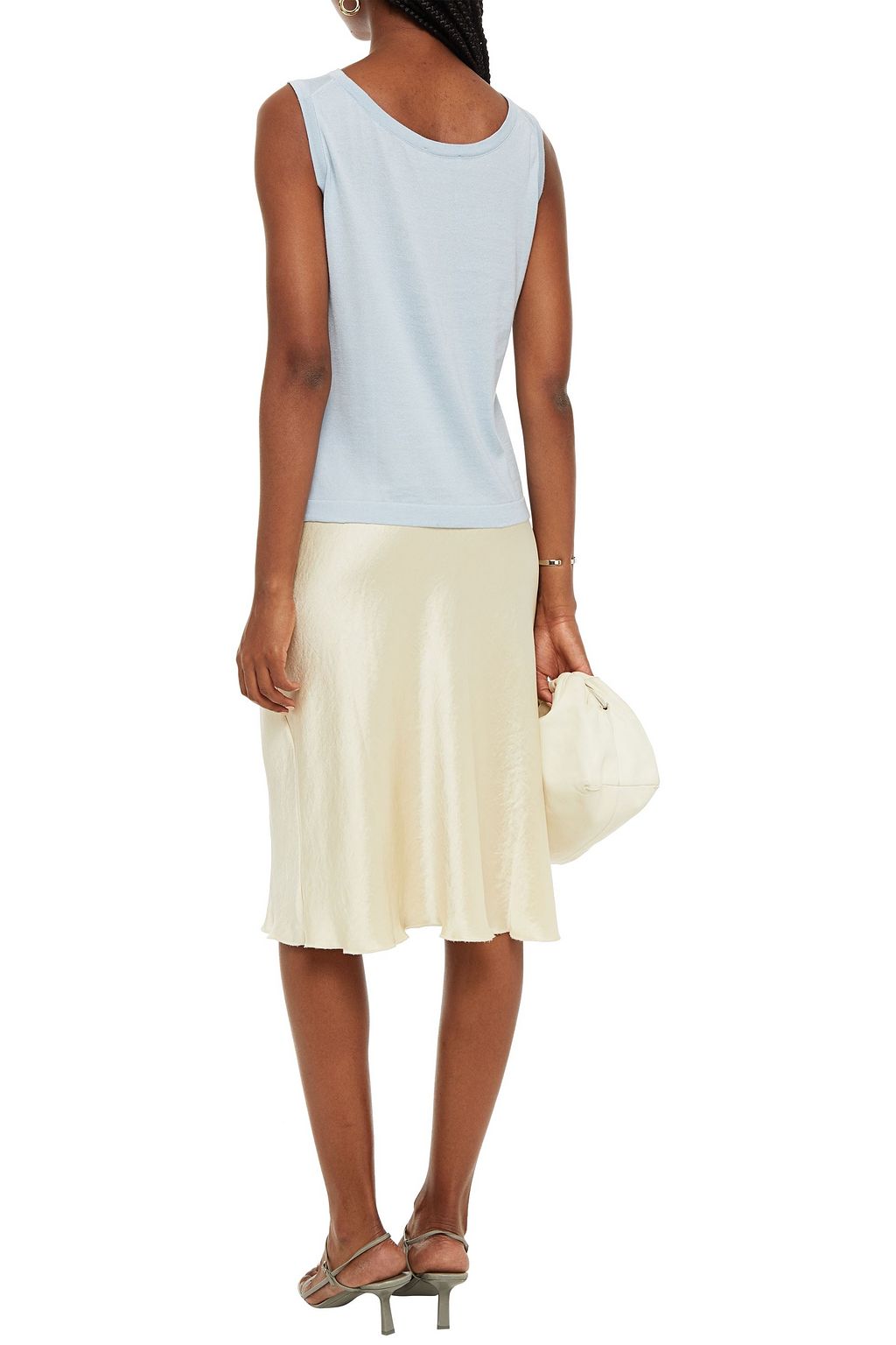JOHN SMEDLEY Embroidered cotton top