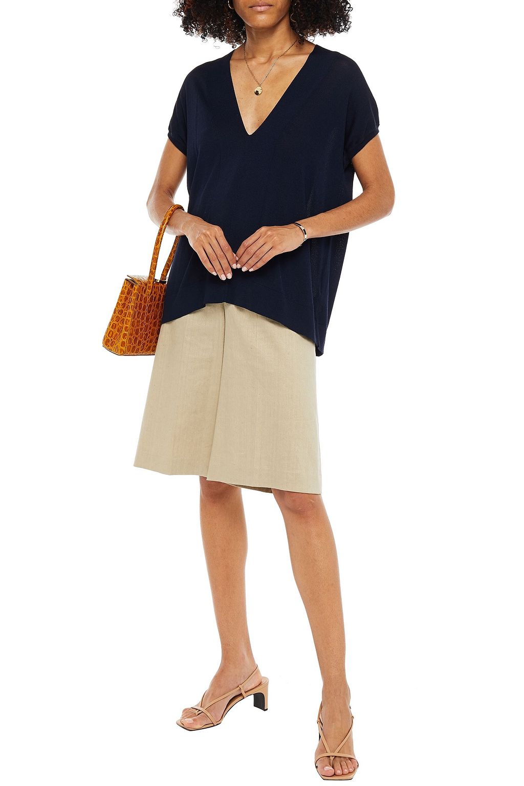 JOHN SMEDLEY Pacey knitted top