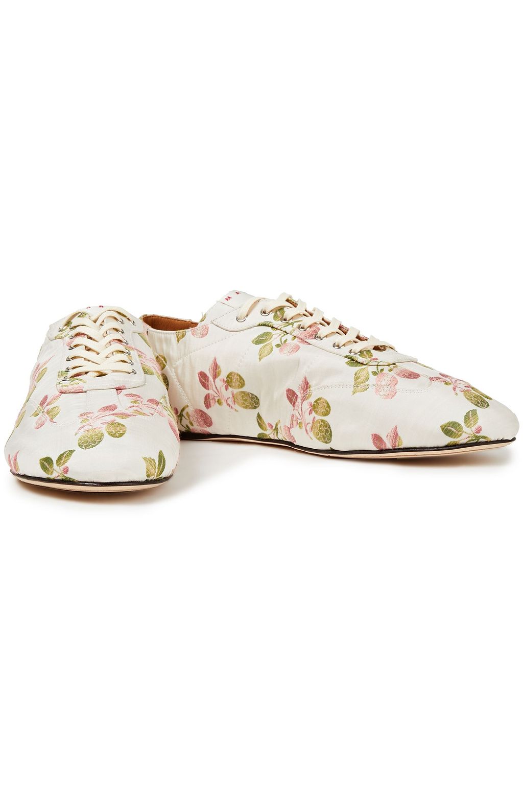 MARNI Sneakers aus Shantung mit Stickereien