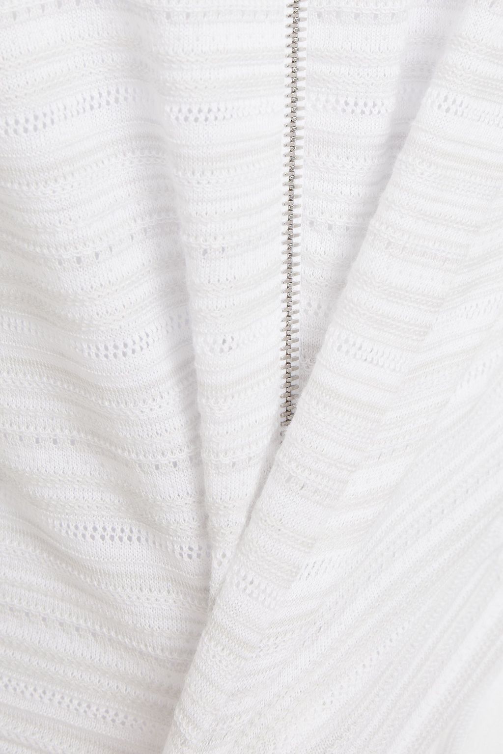 JOHN SMEDLEY Pointelle-trimmed cotton shirt
