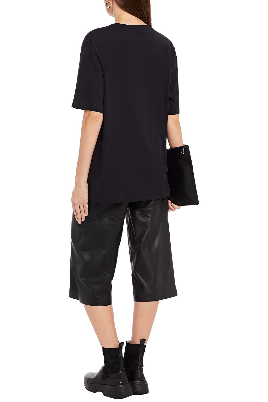 LOVE MOSCHINO Printed cotton-jersey T-shirt
