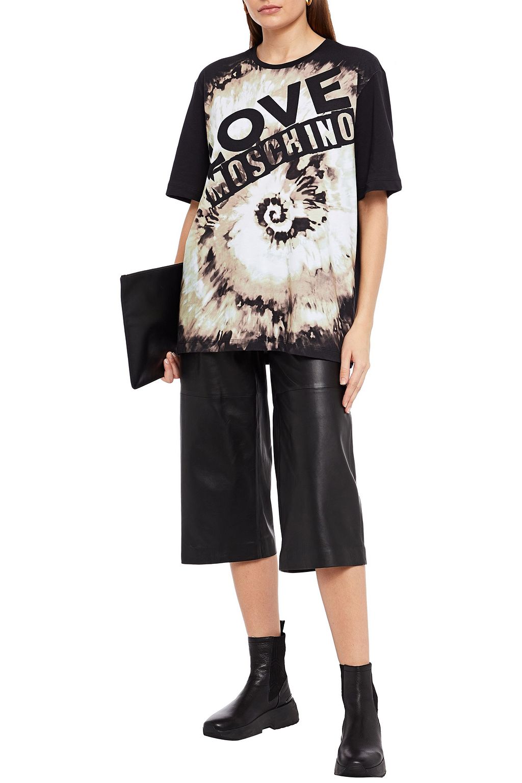 LOVE MOSCHINO Printed cotton-jersey T-shirt