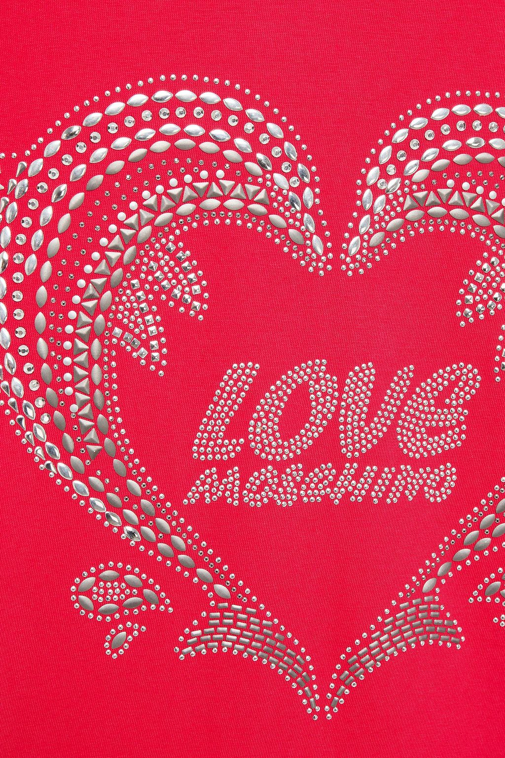 LOVE MOSCHINO Embellished cotton-jersey T-shirt