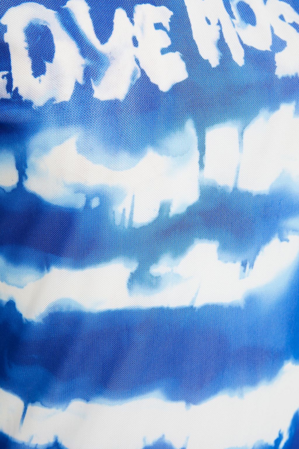LOVE MOSCHINO Tie-dyed stretch-mesh T-shirt