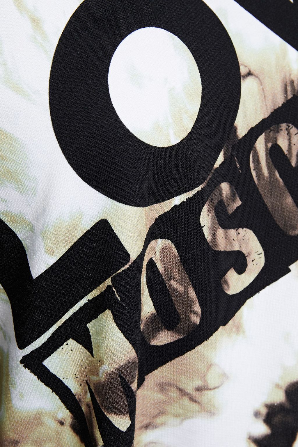LOVE MOSCHINO Printed French cotton-terry sweatshirt