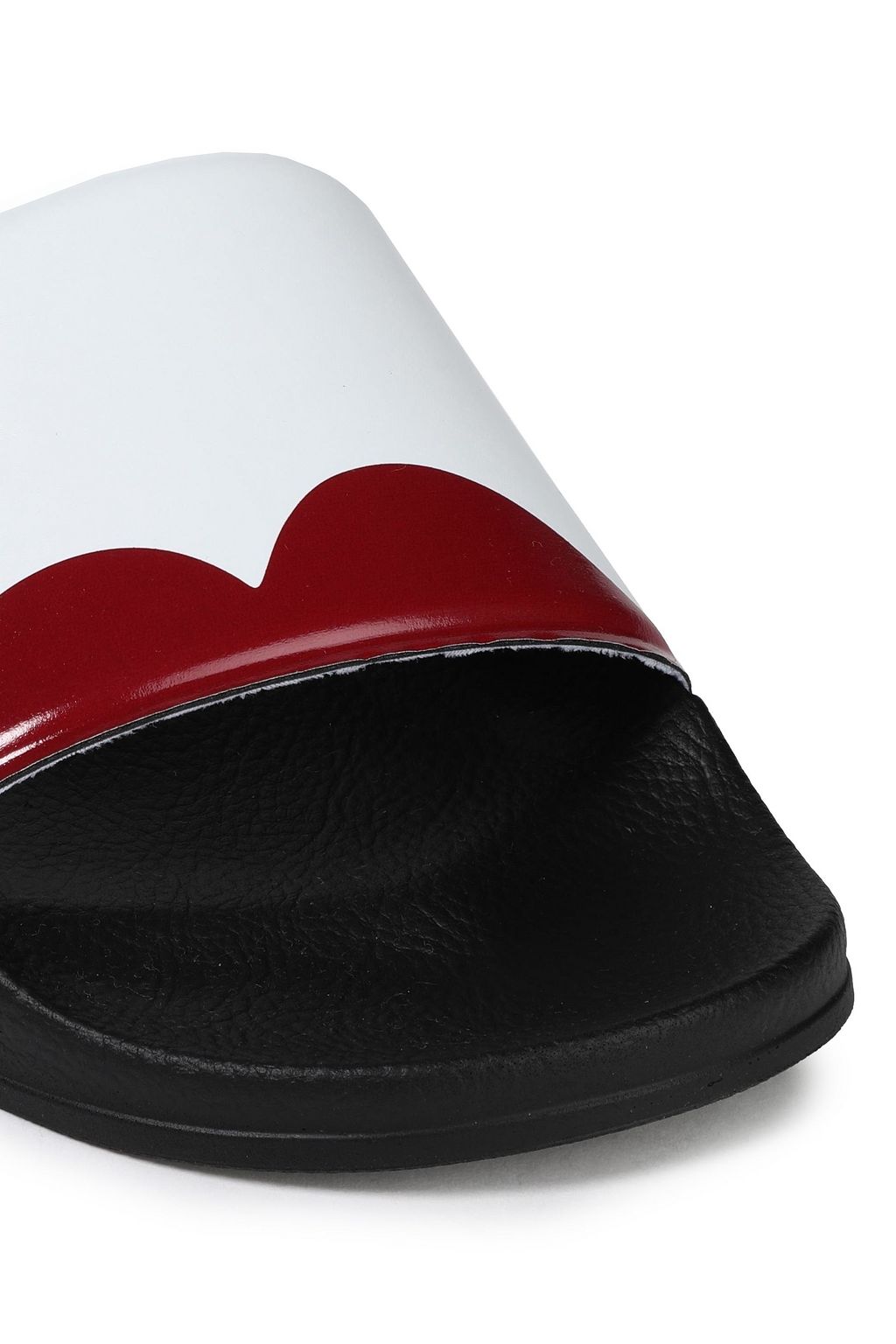 MARNI Printed faux leather slides