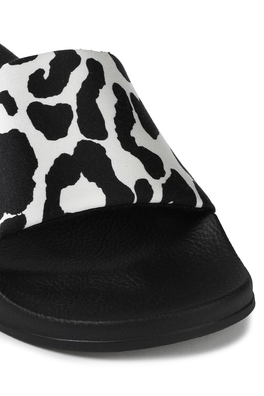 MARNI Leopard-print satin slides