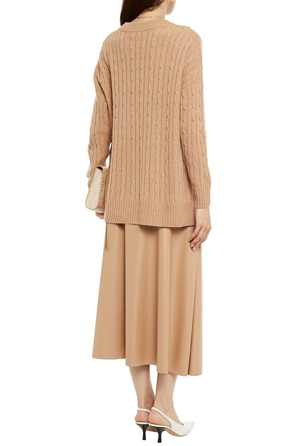 N.PEAL Cable-knit cashmere sweater
