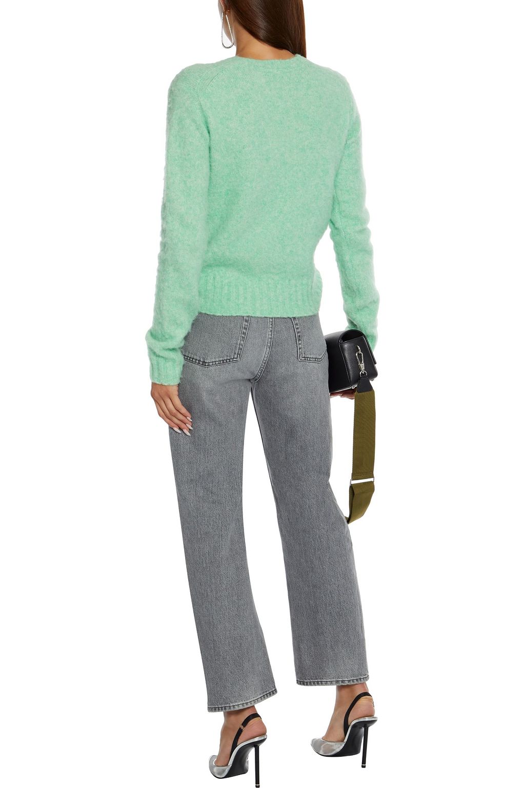 HELMUT LANG Brushed mélange knitted sweater