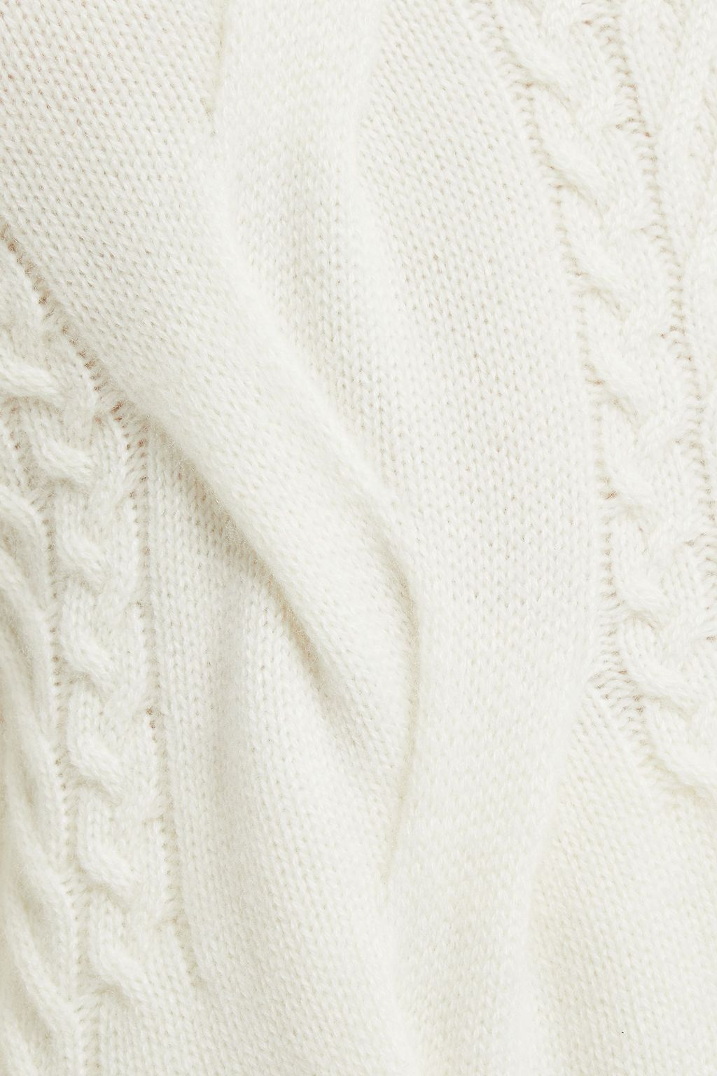 N.PEAL Cable-knit cashmere turtleneck sweater