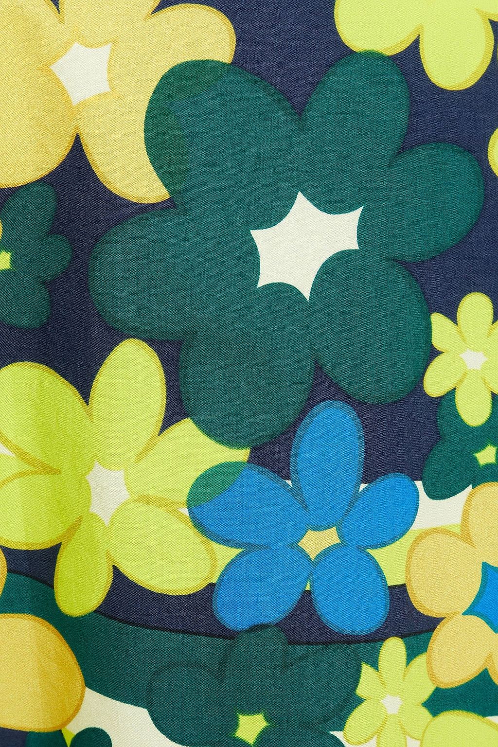 MARNI Floral-print cotton-poplin top