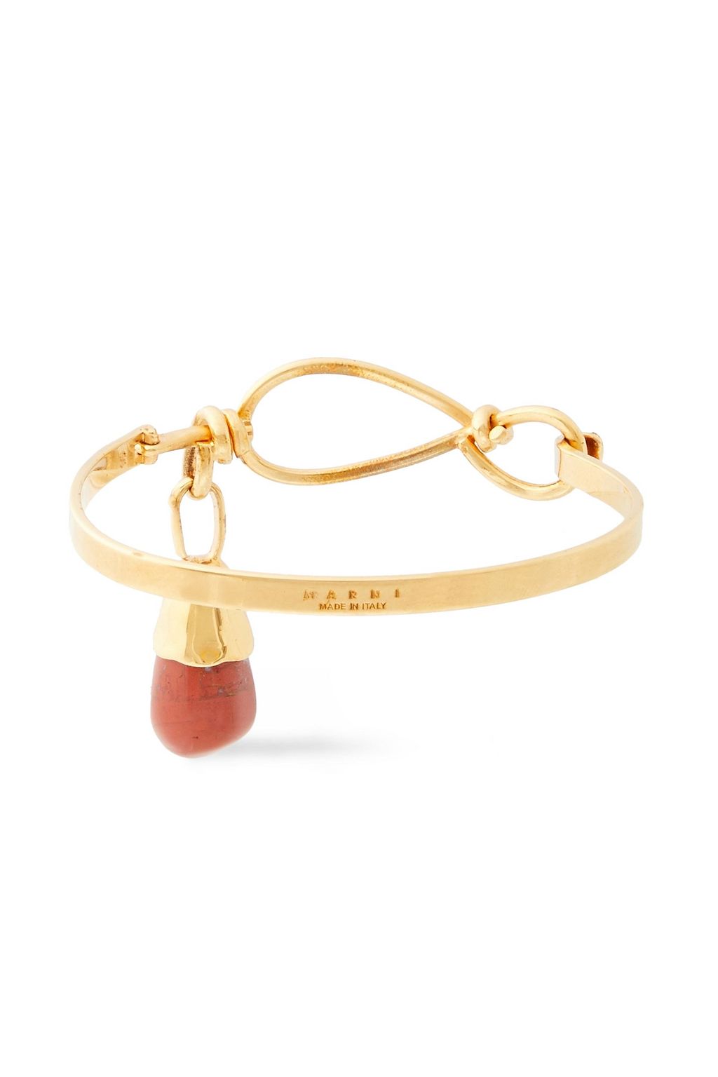 MARNI Gold-tone jasper bracelet