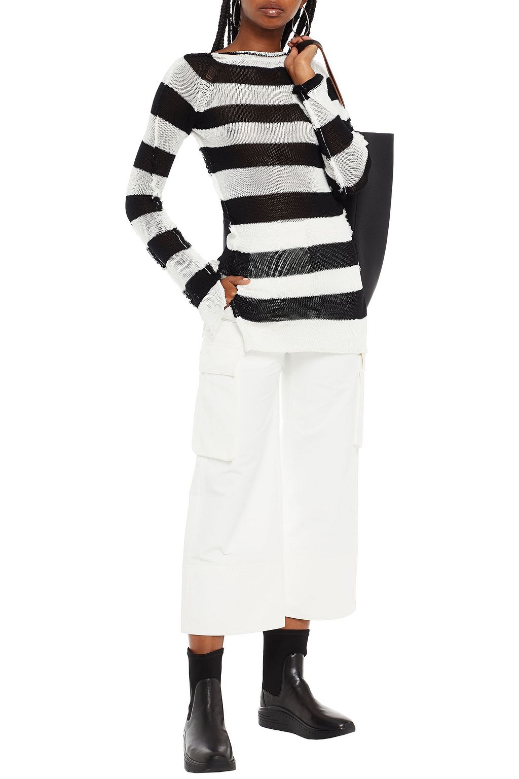 MARNI Striped cotton sweater