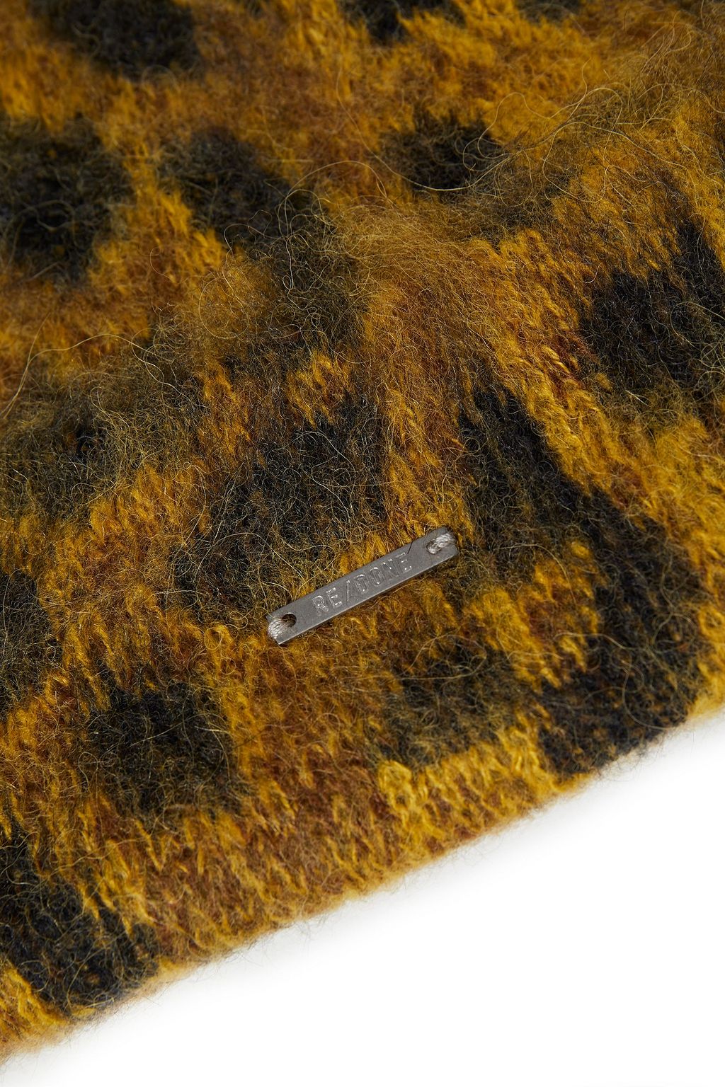 RE/DONE Brushed jacquard-knit beanie