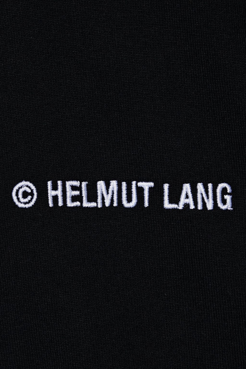 HELMUT LANG Oversized embroidered cotton-jersey T-shirt