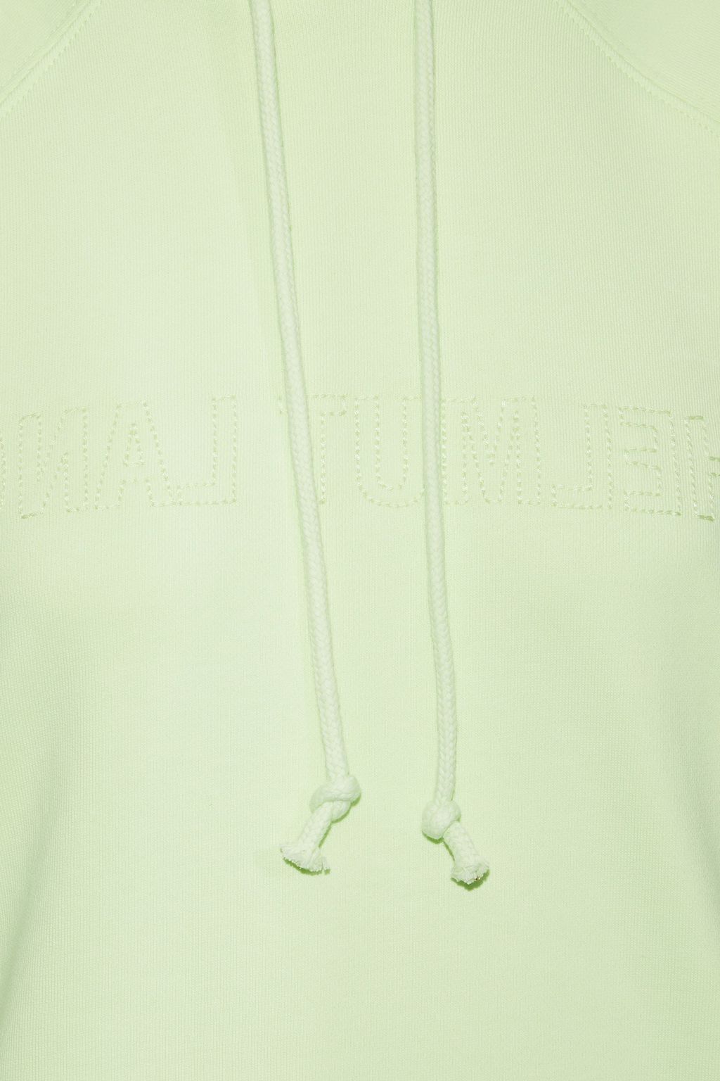 HELMUT LANG Embroidered French cotton-terry hoodie