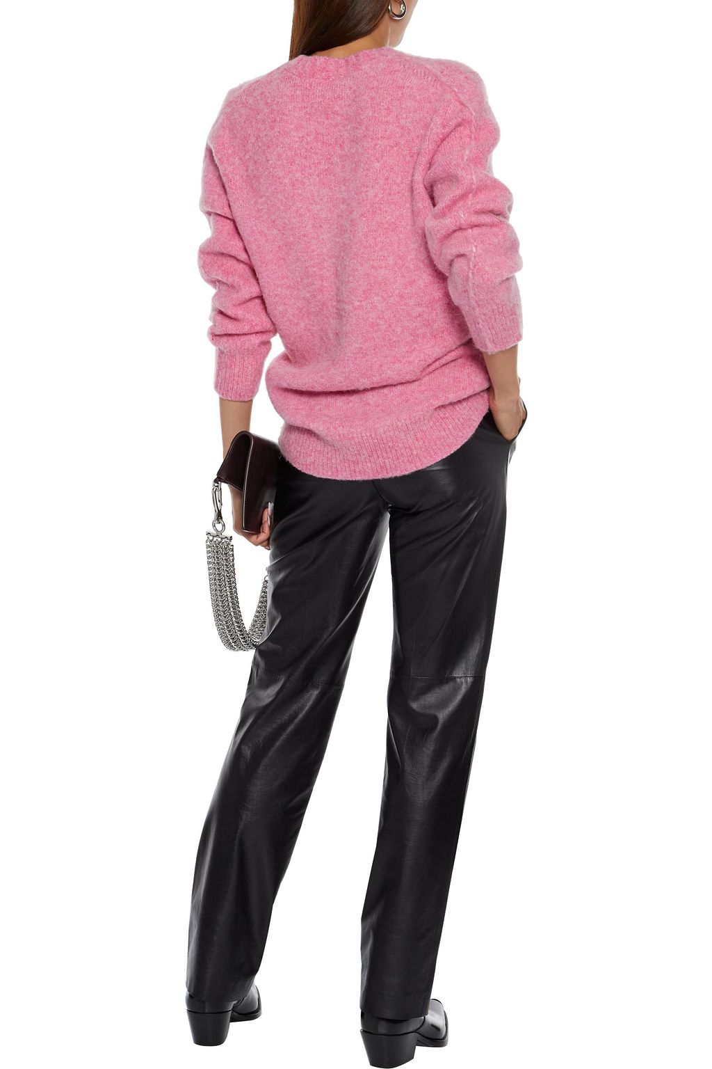 HELMUT LANG Brushed mélange knitted sweater