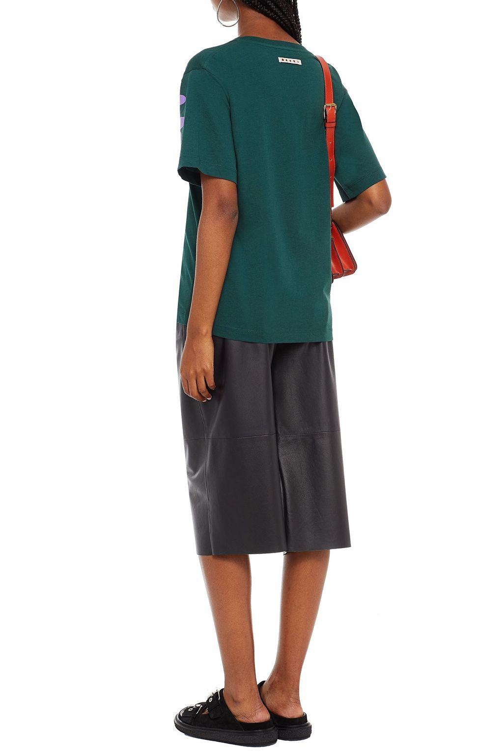 MARNI Printed cotton-jersey T-shirt