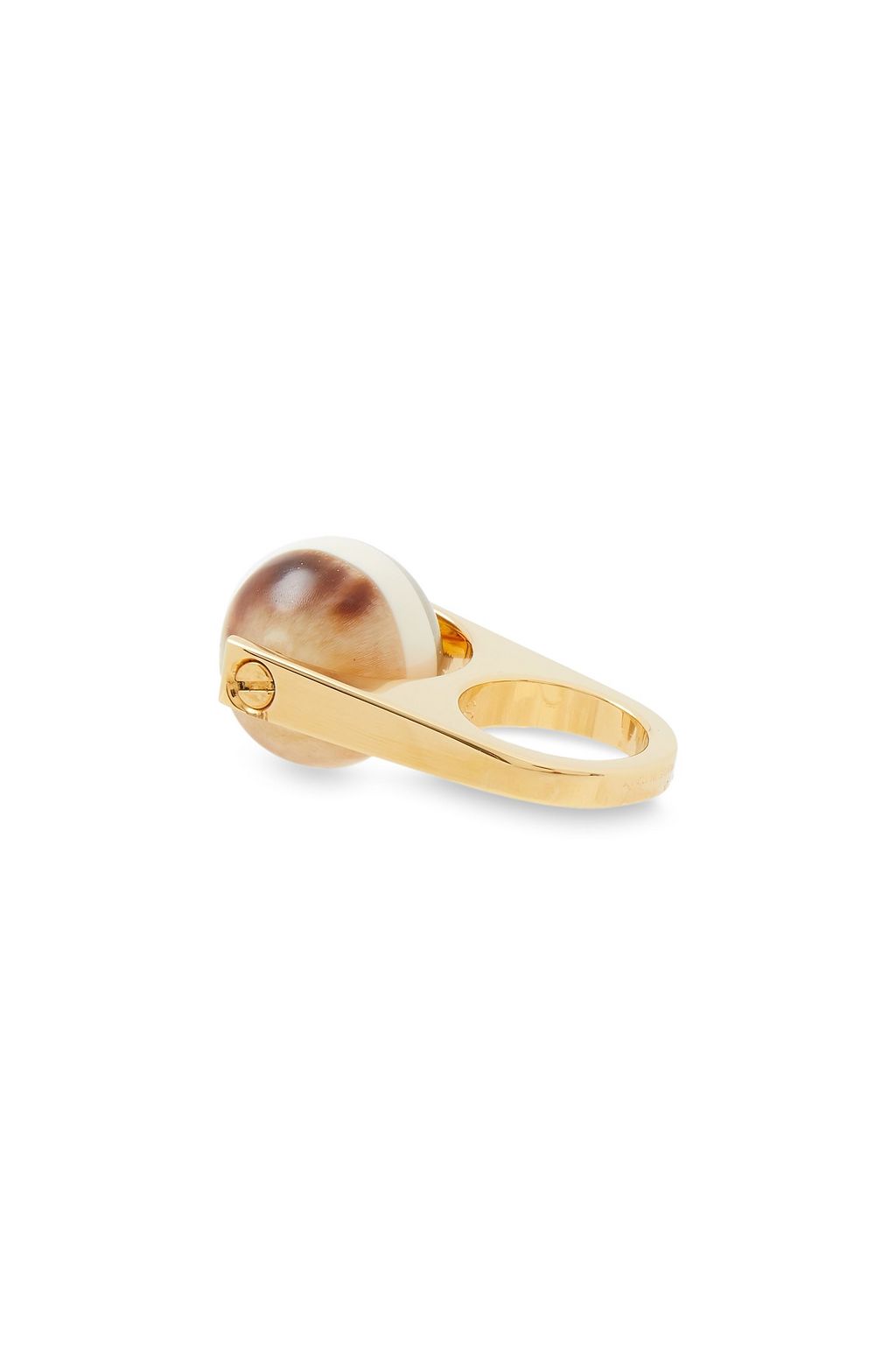 MARNI Gold-tone horn ring