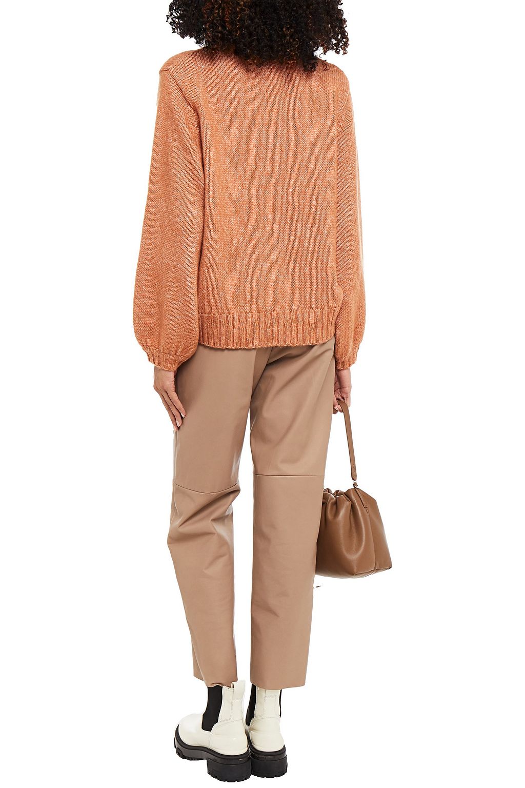 LEE MATHEWS Mélange wool-blend sweater