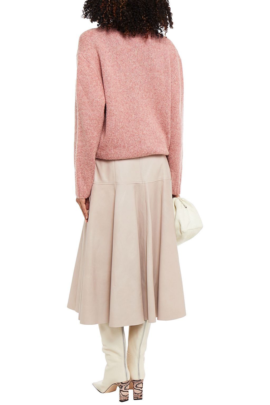 LEE MATHEWS Mélange wool-blend sweater