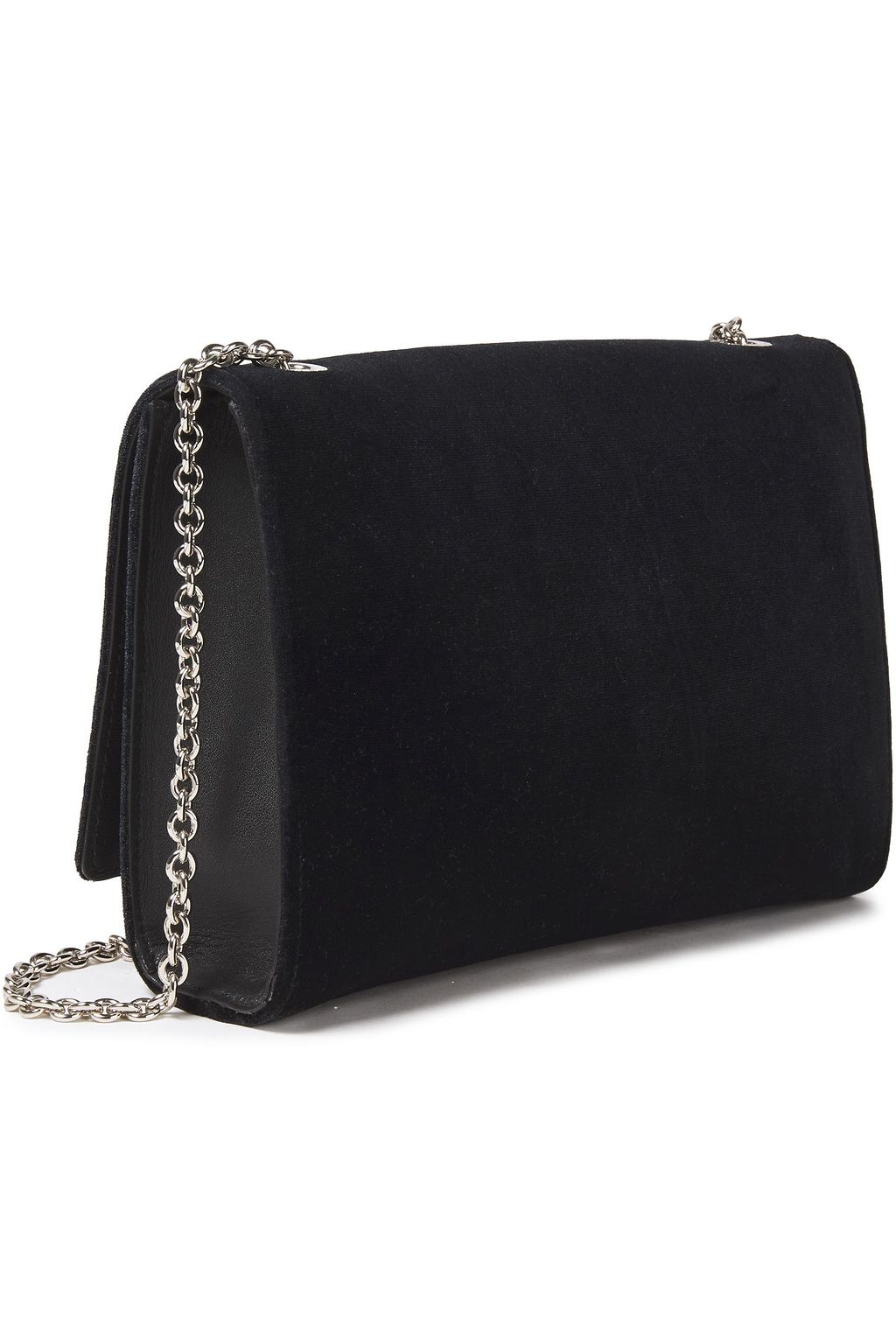 FURLA Viva S embellished velvet shoulder bag